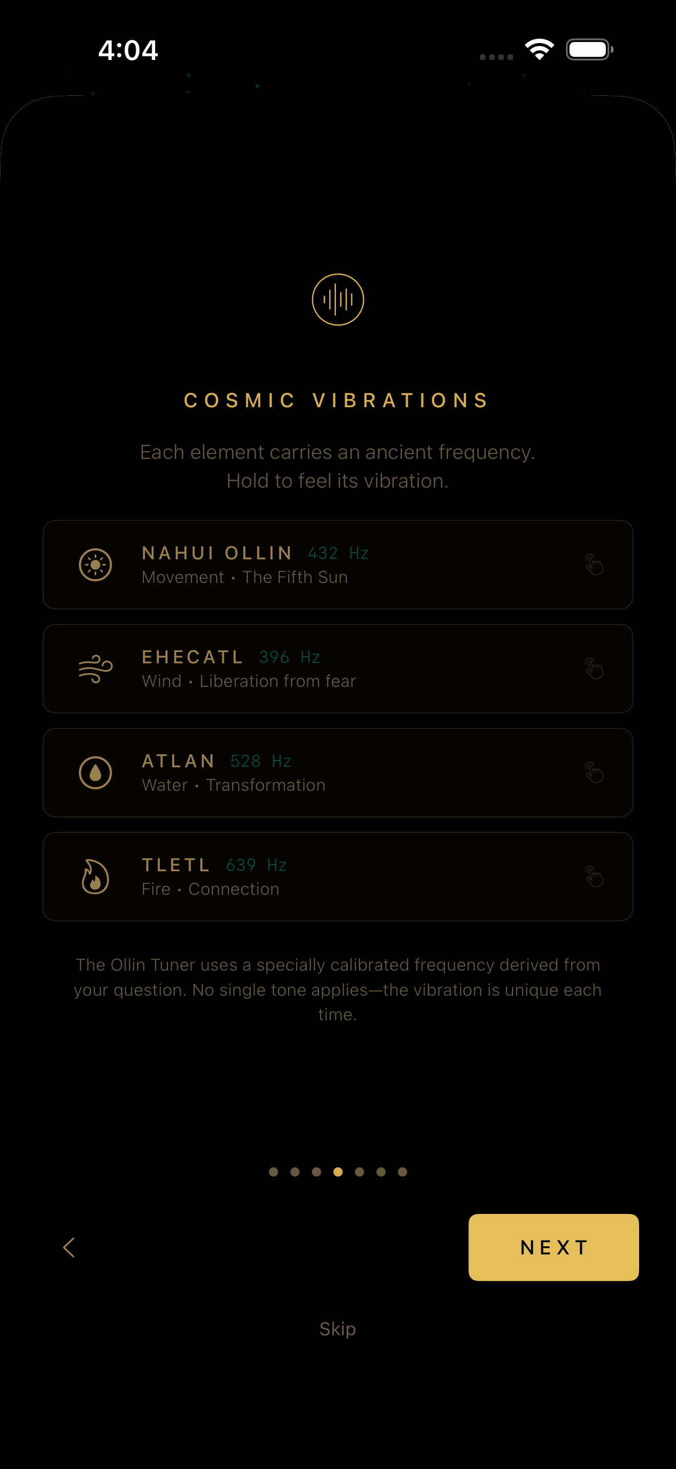 Tutorial: Cosmic Vibrations and frequencies