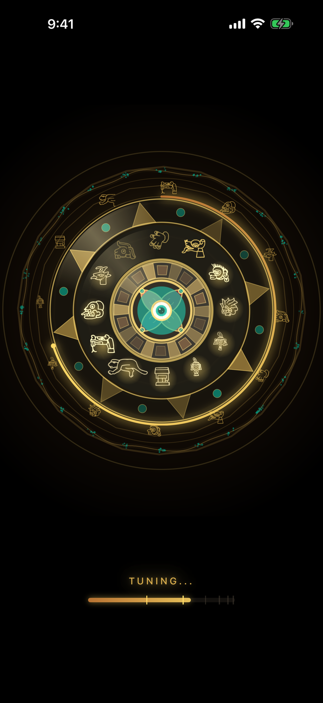 Holding the dial as the frequency tunes